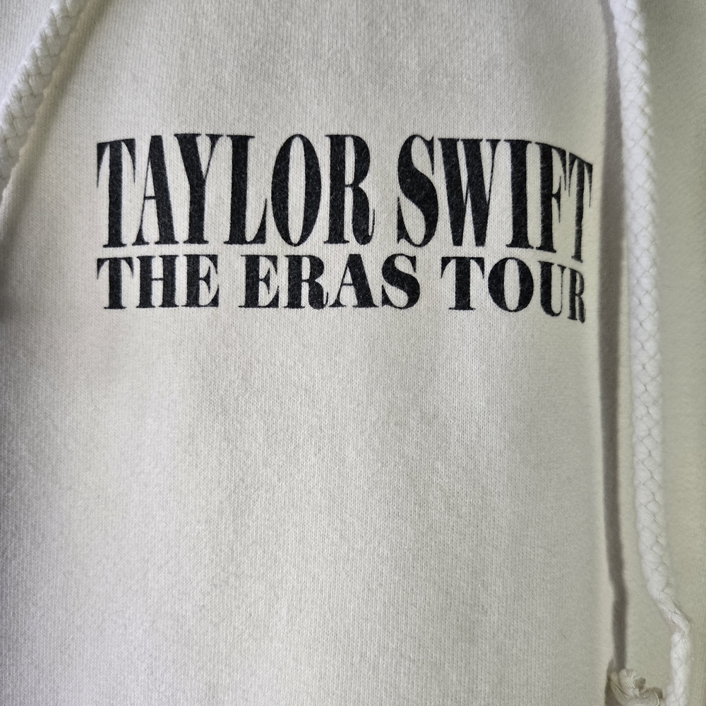 Taylor Swift The‎ Eras Tour Official Hoodie – Size Medium, Cream - Picture 4 of 7